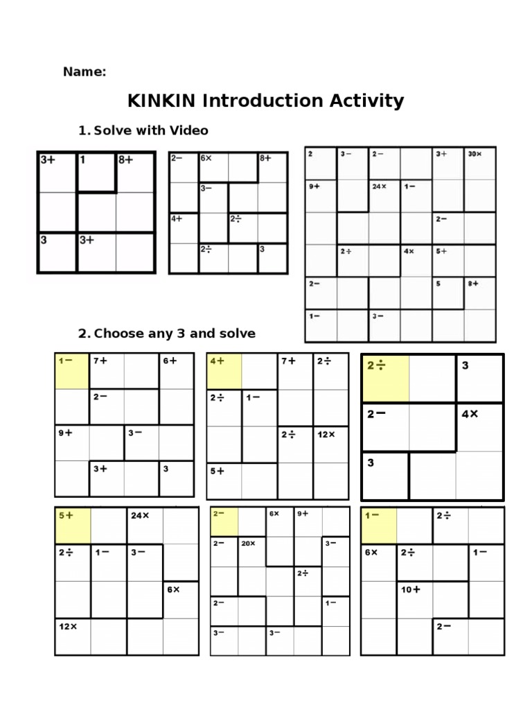 KINKIN Introduction Activity Guide | PDF