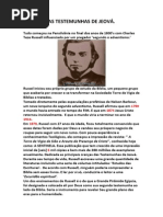 HISTORIA SECRETA TESTEMUNHAS DE JEOVÁ