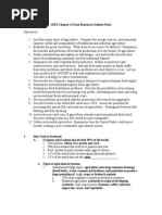 44 - APES Chapter 13 Outline Food Resources - Notes