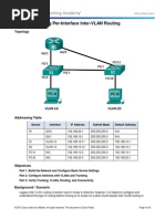 5.1.2.4 Lab - Configuring Per-Interface Inter-VLAN Routing