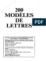 200 Modeles de Lettres