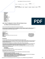 How To Migrate To Oracle Linux and Oracle VM