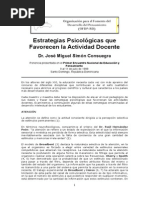 Estrategias Psicológicas Que Favorecen La Actividad Del Docente