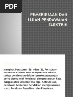 Pemeriksaan Dan Ujian Pendawaian Elektrik