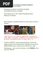 Ester Um Exemplo de Oração e Sabedoria