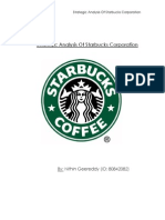 Strategic Analysis of Starbucks CStrategic Analysis Of Starbucks Corporationorporation