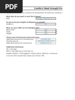 Jonnie Candito 6 Week Strength Program