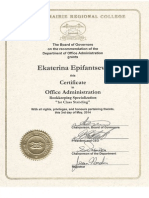 Bookkeepign Certificate