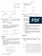 Form 5 Chapter 5 Variation Analysis SPM 2009-2014