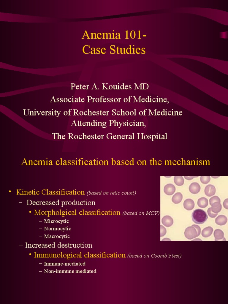case presentation on anemia pdf