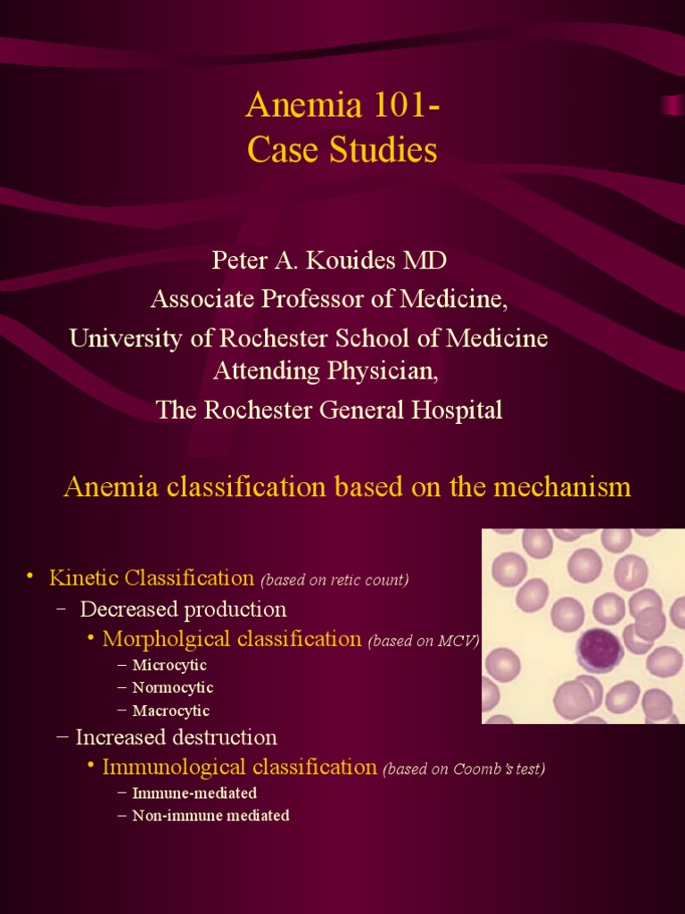 buffalo case study anemia