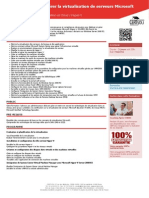 M10755 Formation Mettre en Oeuvre Et Gerer La Virtualisation de Serveurs Microsoft PDF