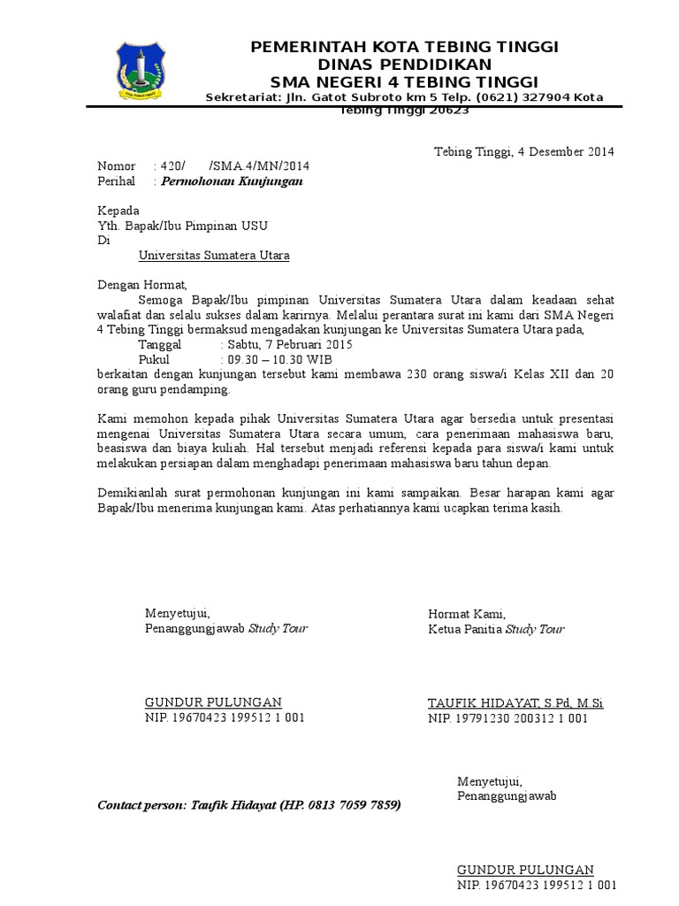 3. Surat Permohonan Kunjungan.doc