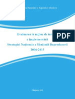 11801-Evaluarea La Mijloc de Termen a Implimentarii Strategiei Nationale a Sanatatii Reproducerii 2006-2015