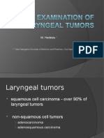 CT Examination of Larynx Tumours