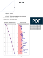 CVT22B: Vertical Time - Depth Below Datum Velocity Intervals Velocity Model