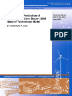 Biochemical Production of Ethanol From Corn Stover: 2008 State of Technology Model
