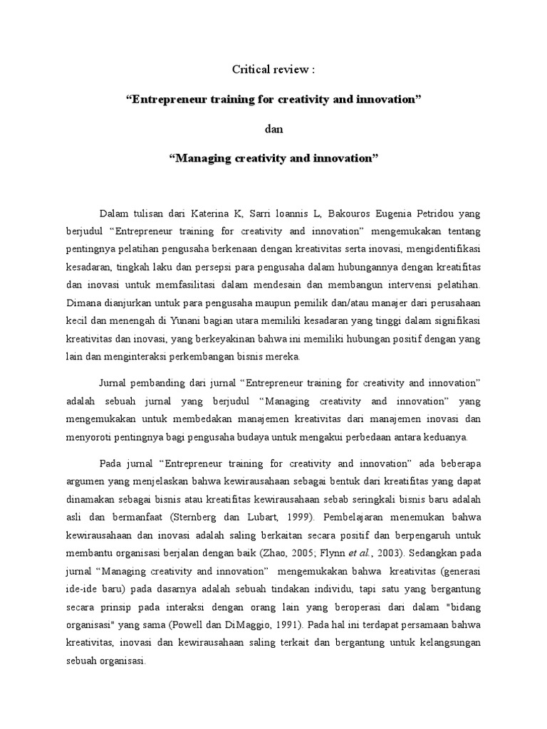 Critical Review Jurnal