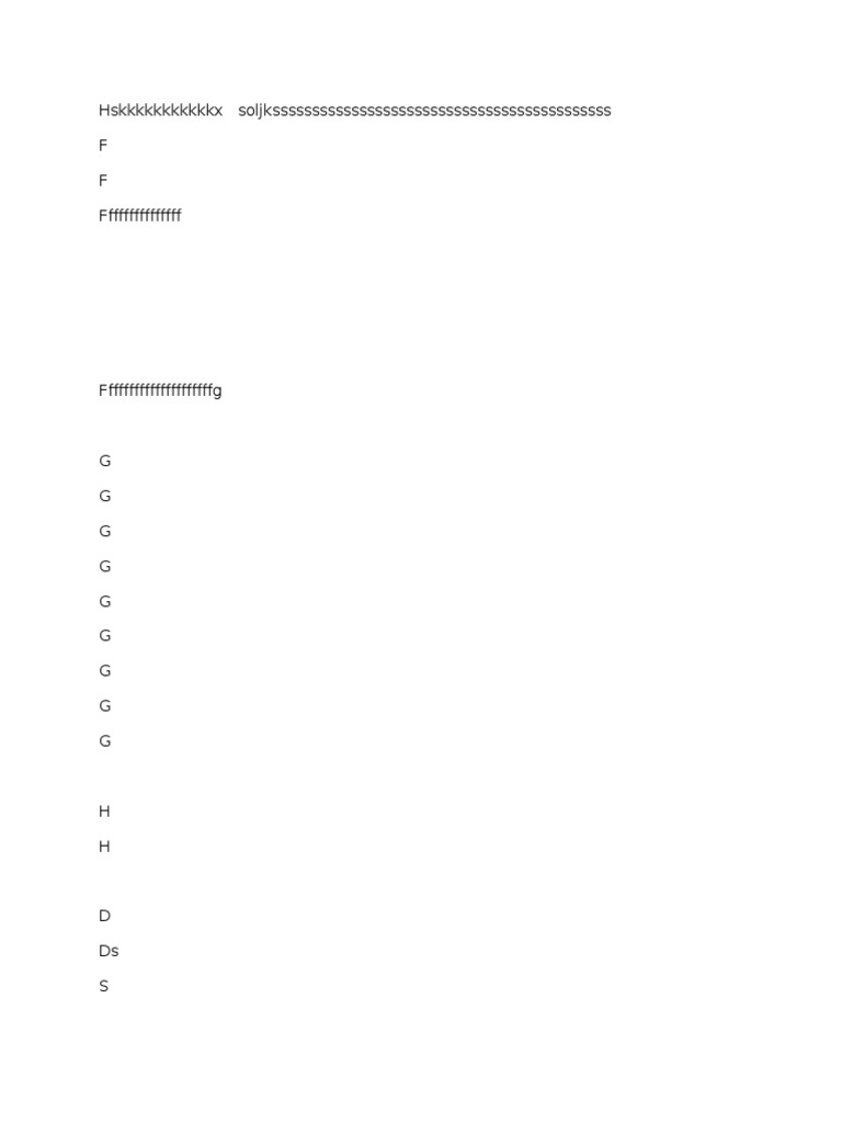 Random Character Sequence Analysis | PDF