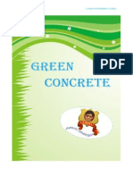 Green Concrete & Sustainability of Environmental System