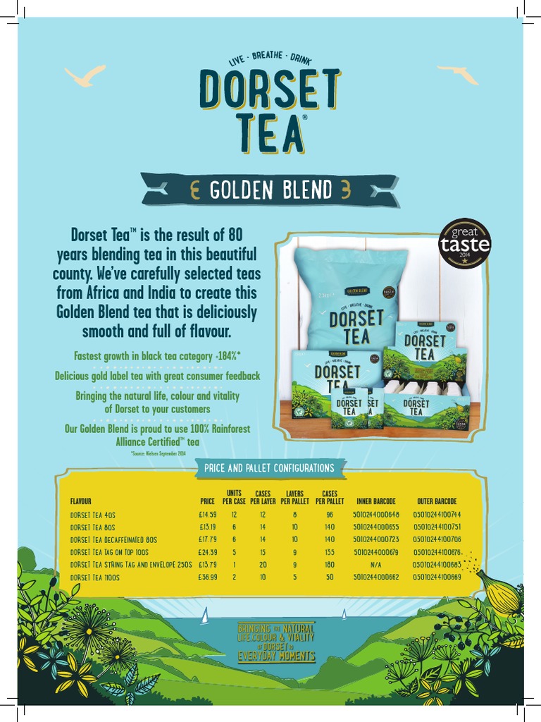 Dorset Tea Sunshine Blend Overview | PDF | Leaf | Tea