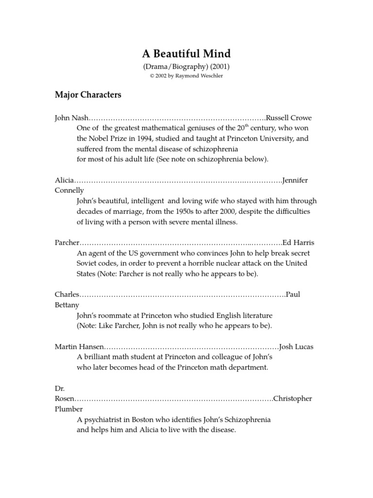 A Beautiful Mind | PDF