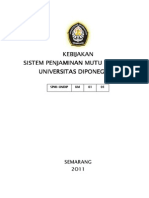 Kebijakan Mutu SPMI UNDIP