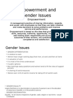 Empowerment and Gender Issues