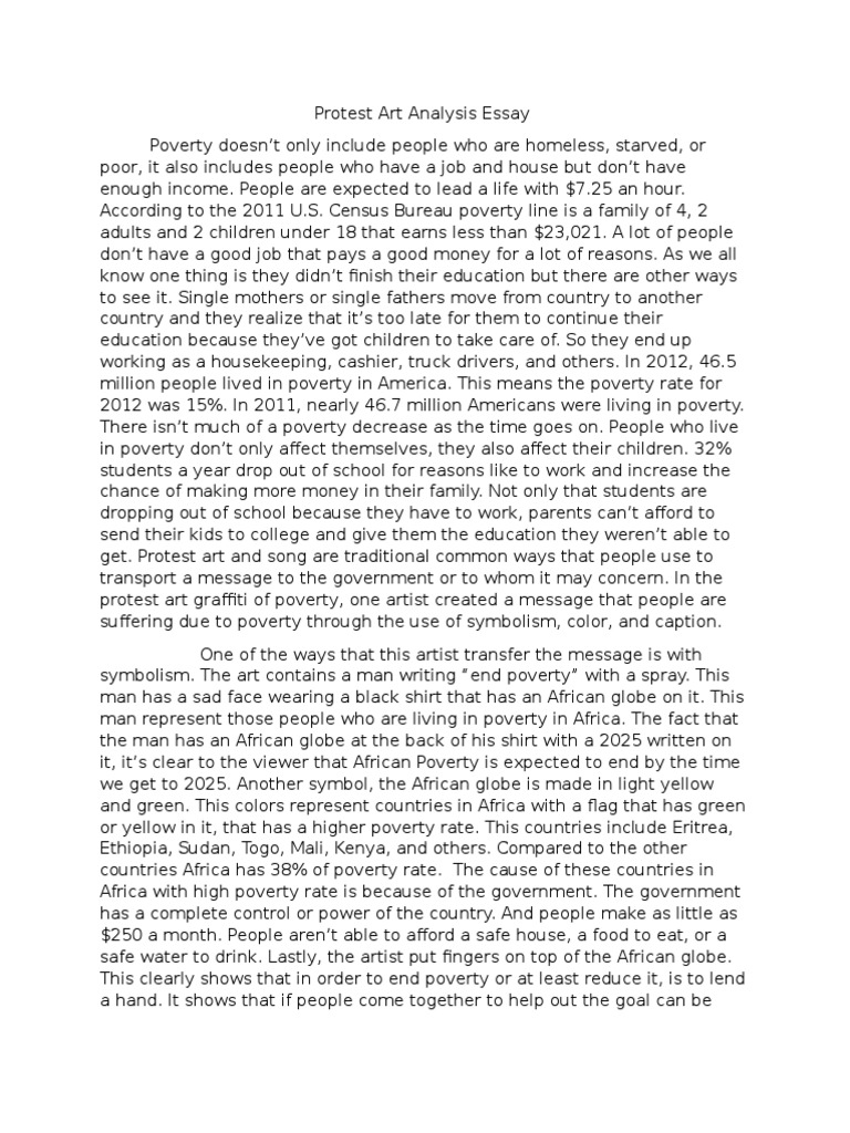 Significance of protest essay picture