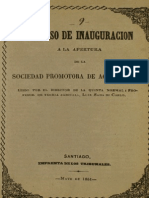 Discurso Pronunciado Por El Director de La Quinta Normal de Agricultura Don Luis Sada de Carlos, El Día 27 de Diciembre Ultimo en Aquel Establecimiento, Ante S.E. El Presidente de La República