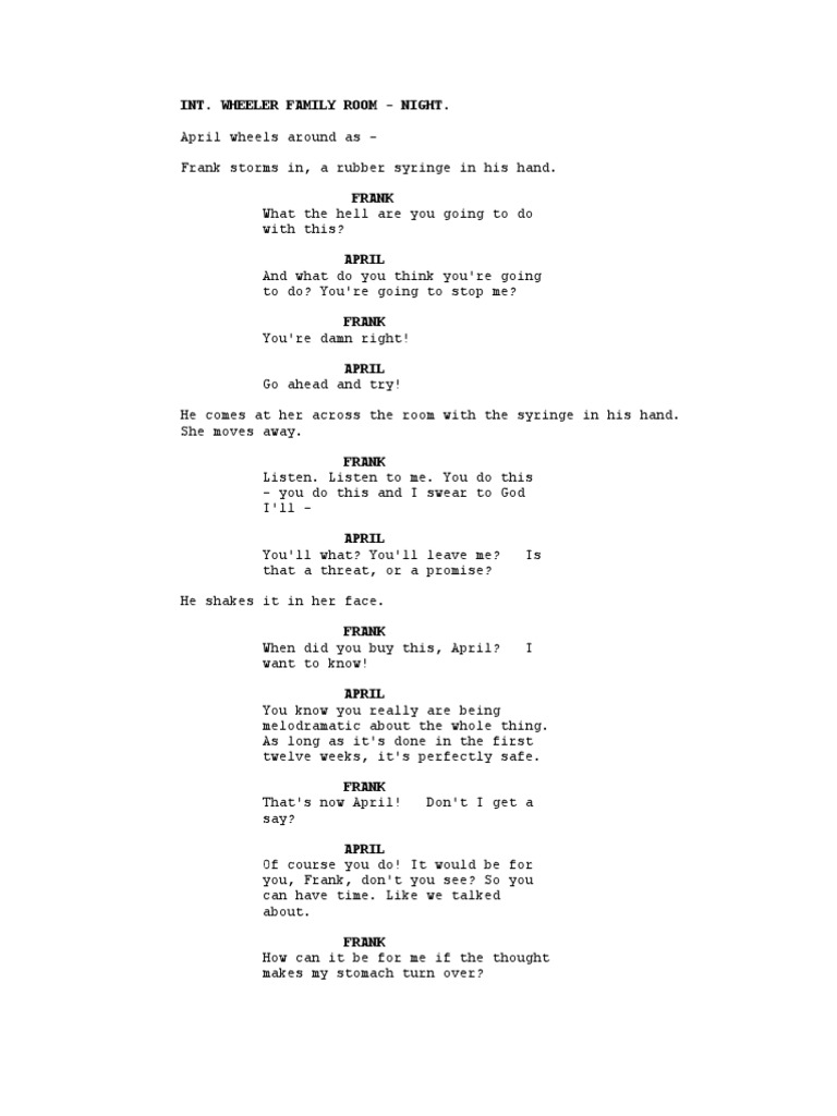 Revolutionary Road Scene | PDF | Truth