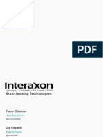 Interaxon UX Presentation 2013