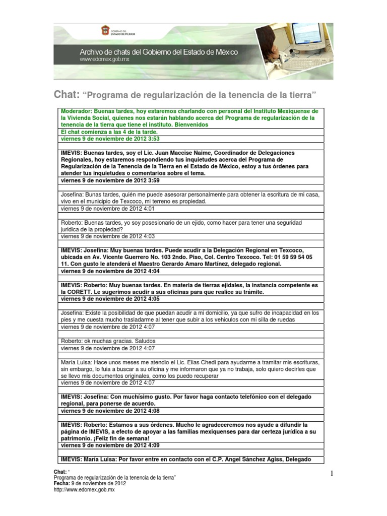 Programa de Regularización de La Tenencia de La Tierra | PDF | Ley