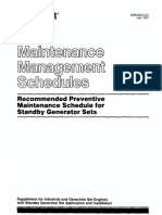 Caterpillar Maintenance Management Schedules Standby Generat