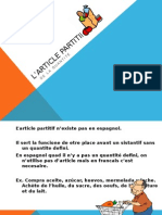 Les Articles Partitifs