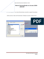 Criar Barra de Menus Personalizada No Access 2000-2003-XP