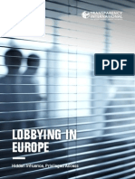 2015 LobbyingInEurope en