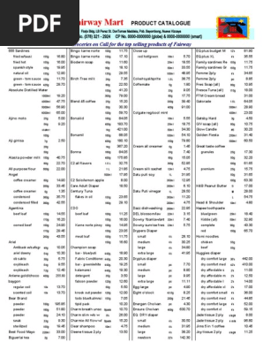 Product Catalogue
