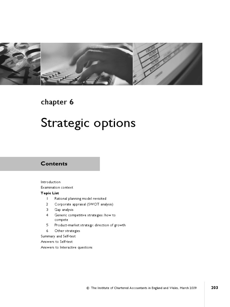Chap - 6 Strategic Options | PDF | Volkswagen Group | Strategic Management