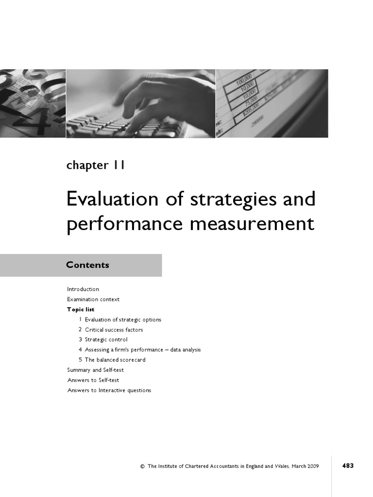 Chap - 11 Evaluation of Strategies and Performance Mesurement | PDF ...