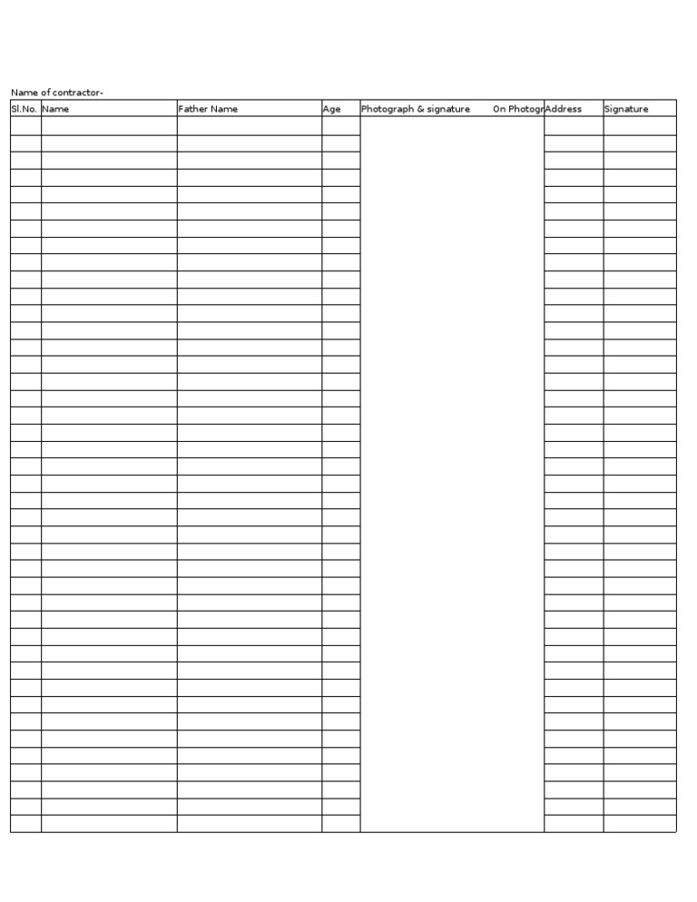 Medical Format for Contractor Details | PDF