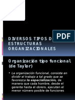 Tipos de Estructuras Organizacionales