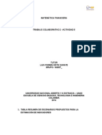 Trabajo Colaborativo 2 Matemática Financiera UNAD