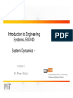 Introduction To Engineering Systems, ESD.00 System Dynamics - I