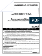 Prova Da Petrobras Conhecimento Básico de Técnico de Edificações