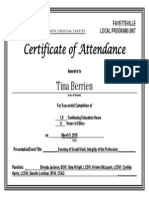 Nasw-Nc Certificate - Esw 2015 - TB