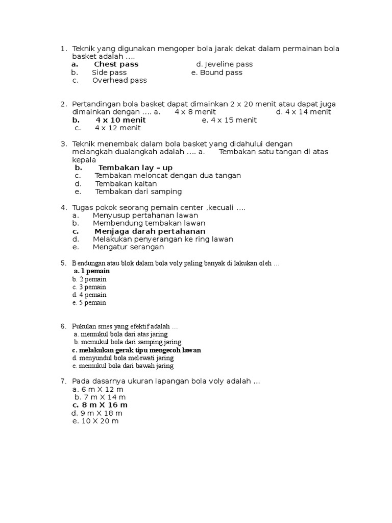 A Chest Pass D Jeveline Pass