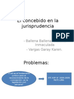 El Concebido en La Jurisprudencia