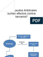 Los Laudos Arbitrales Surten Efectos Contra Terceros