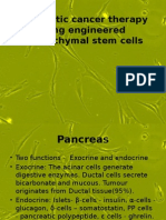 Pancreatic Cancer Therapy Using Engineered Mesenchymal Stem Cells